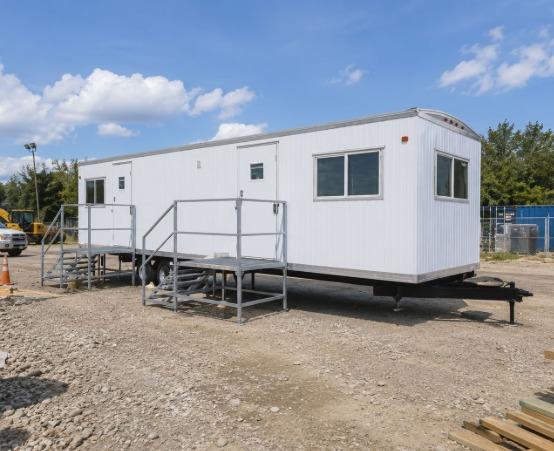 you can customize office trailers with various features such as heating and cooling, lighting, and furniture